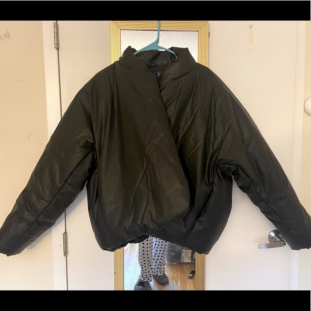 Brand New Never worn Yeezy Gap black coat I’m size Small